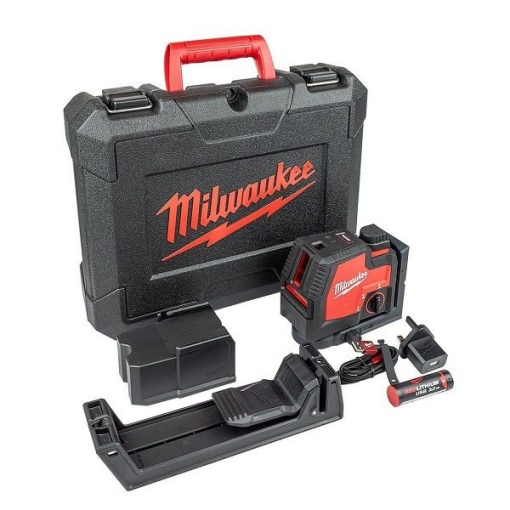 NIVELĂ LASER ÎN CRUCE CU FUNCȚIE DE PLUMB, FASCICUL VERDE, REÎNCĂRCABILĂ REDLITHIUM™ USB L4 CLLP-301C