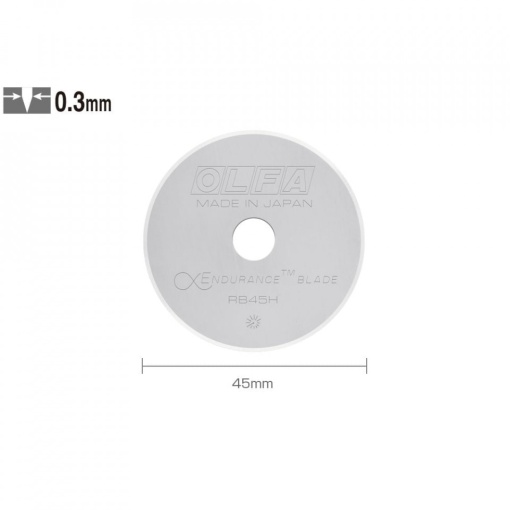 RB45H-1 - lama japoneza rotunda rezistenta, de 45 mm, Olfa