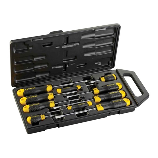 Set 10 surubelnite Stanley CushionGrip, dreapta, PZ