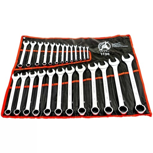 Set 25 chei combinate BGS 6-32 mm, otel-carbon, etui