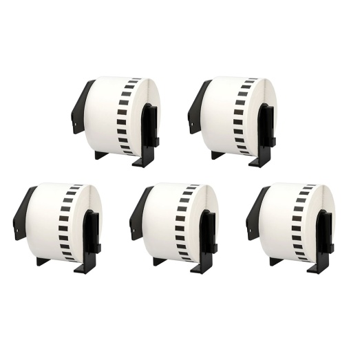 Set 5 Etichete late modul continuu compatibile DK-22223 50 mm x 30.48m Brother DK-22223 DK22223
