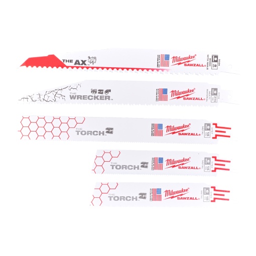 Set 5 pânze Milwaukee SAWZALL™ 150-230mm