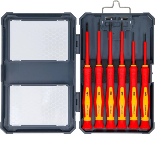 Set 6 surubelnite de precizie pentru electricieni BGS izolate VDE 1000V, BGS 35883