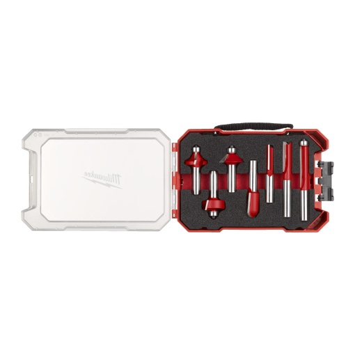 Set mixt de 7 freze Milwaukee tija 12mm, cu doua taisuri