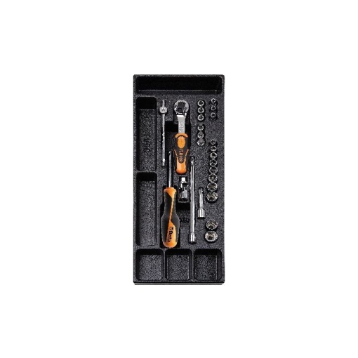 Set tubulare si accesorii 1/4, 4-14mm in suport termoformatat T91