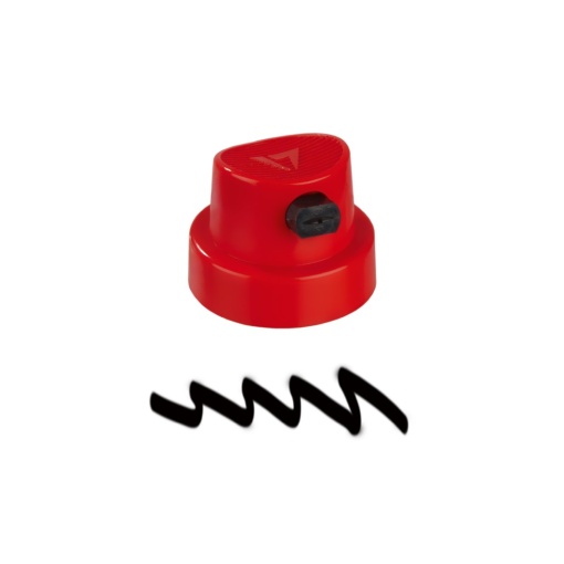 Spray cap Flat Artist red/black