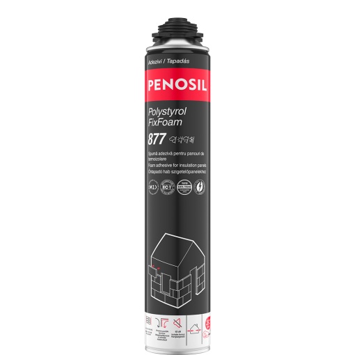 Spumă adezivă pentru plăci de izolare PENOSIL Polystyrol FixFoam 877, 750 ml