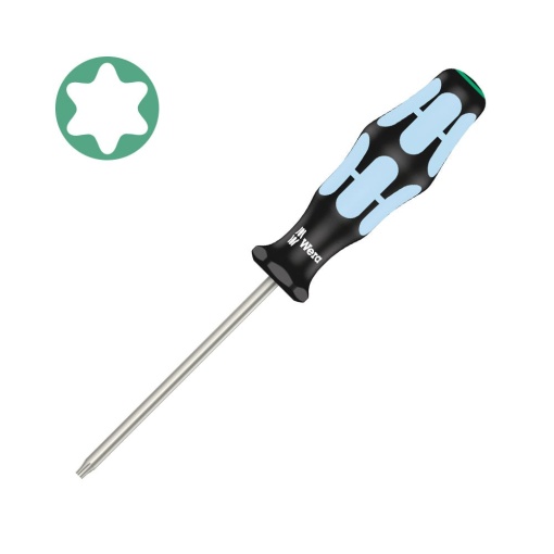 Surubelnita INOX Wera 3367 TORX TX10 4.0 x 80 x 81 maner gri-bleu antirostogolire 05032052001