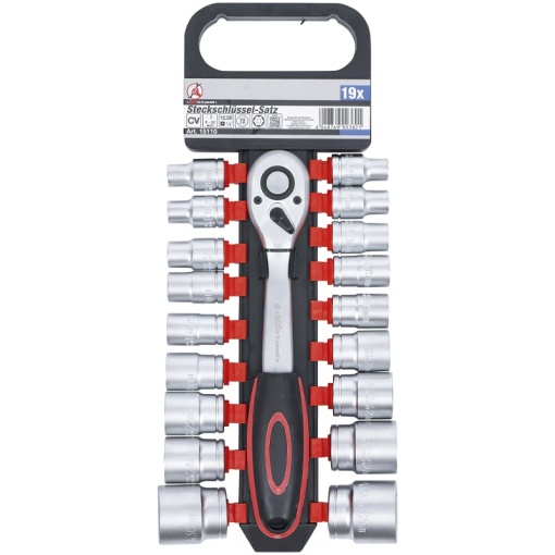 Trusa 18 chei tubulare + cheie cu clichet 1/2", 8 - 32 mm