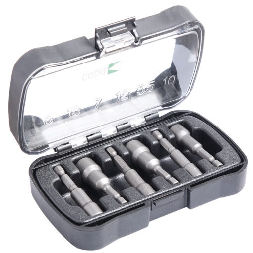 Trusa 6 capete tubulare magnetice Cobit 0-13.0 mm x 65 mm