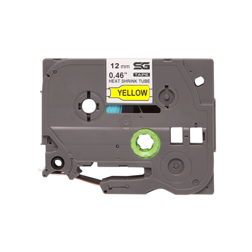 Tub termocontractabil compatibil Brother HSe-631 12mmx1.5 m negru galben