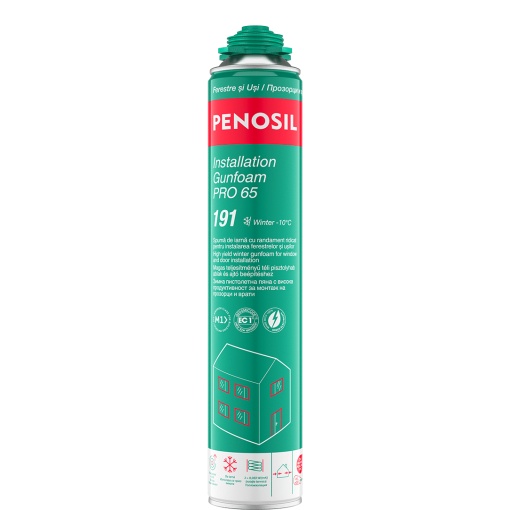 Winter spumă de iarnă cu randament crescut PENOSIL Installation Gunfoam PRO65 191, 870 ml