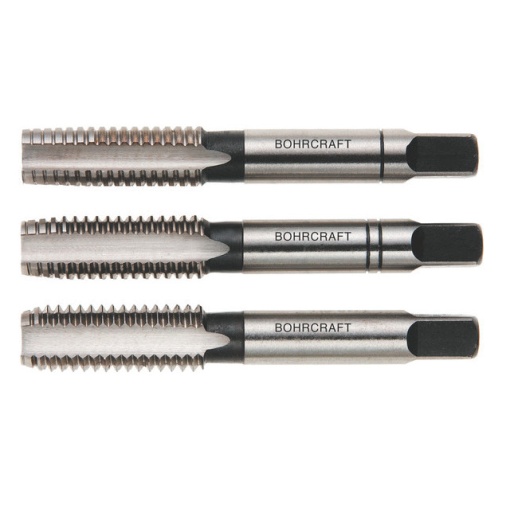 4100 Tarozi pentru filetare manuala, pas normal, DIN 352, HSS-G, 3 buc/set, DIM M 18 x 2.50 mm