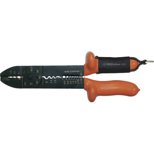AD732577 Cleste pentru sertizat conectori izolati si neizolati, izolat la 1000 V cu inel pentru carabiniera, L - 230 mm - AD7325