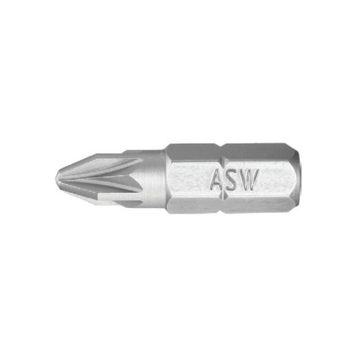 Bit hexagonal ASW 1/4 DIN/ISO 1173 Forma C 6,3 – profil Pozidriv PZ 3
