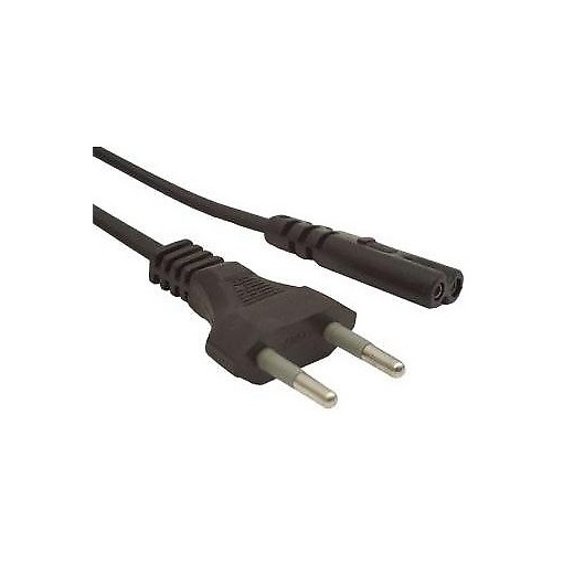Cablu Alimentare Casetofon, cu o priza si 2 pini, lungime cablu: 1.8m, bulk, Negru, GEMBIRD PC-184/2