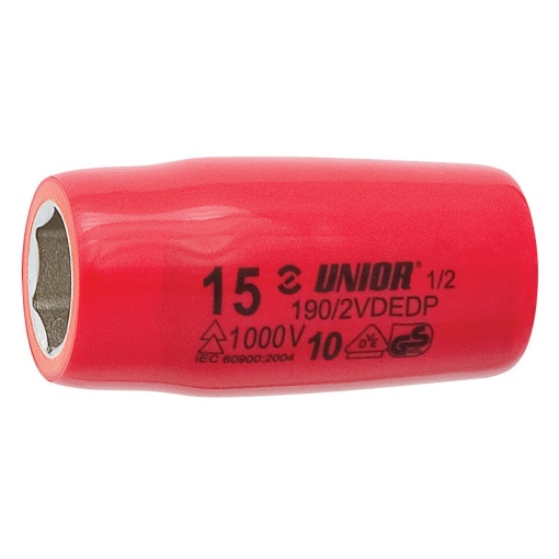 Cap cheie tubulara Unior 190/2VDEDP 1/2" izolat la 1000 V, DIM 24 mm