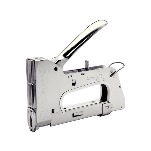 Capsator tacker cabluri Rapid PRO 28E, capse semirotunde , œU, 28 9-11 mm, reglare forta capsare in 3 trepte, diametru cablu 4.5 mm, joasa tensiune, 5 ani garantie, fabricat in Suedia 20511710