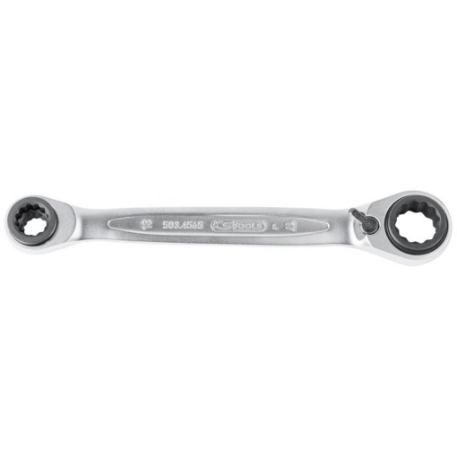 Cheie dublă inelară cu clichet 4 în 1 KS Tools GEARplus cu schimbare de direcție, 10x13x17x19mm, 10-19 mm