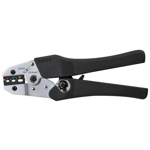 Cleste de sertizat pentru papuci izolati, HAUPA, 0,5 - 6 mm²