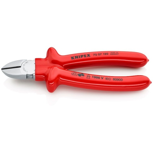Cleste sfic, cromat, izolata prin imersie la 1000 V, KNIPEX, 180 mm