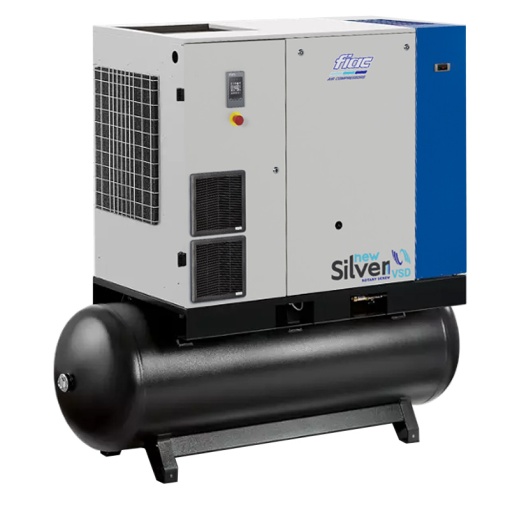 Compresor cu surub FIAC NEW SILVER VSD 30/500D cu invertor | 8 bar, 1014-3600 l/min, 30CP - compresor industrial
