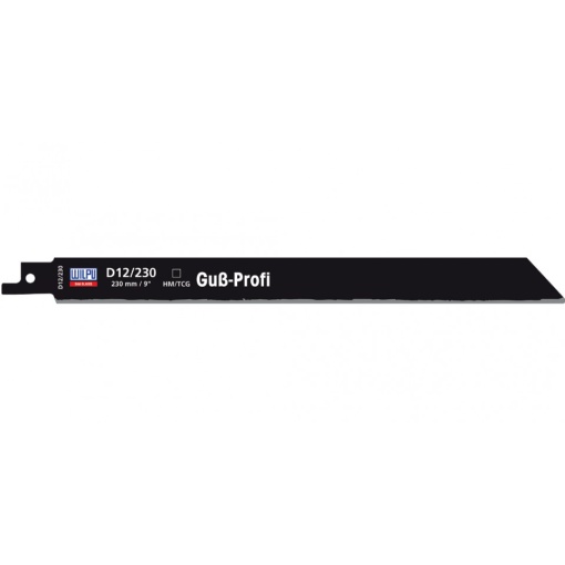 D 12/230 Panza HM/T.C.T. pentru fierastrau sabie pentru materiale de constructii / 2 bucati, DIM 230 x 19 x 1.05 mm