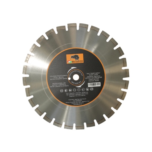Disc Bisonte diamantat segmentat, pentru asfalt, beton proaspat (sapa), beton, Ø 450mm