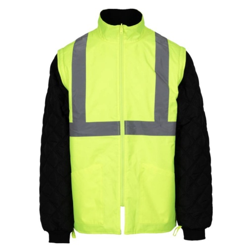 Jachetă 4 în 1 Renania SWEDEN NEXT HI-VIS, cu glugă încorporată, din poliester Oxford, 300 g/mp, căptușeală termică 180 g/mp XL