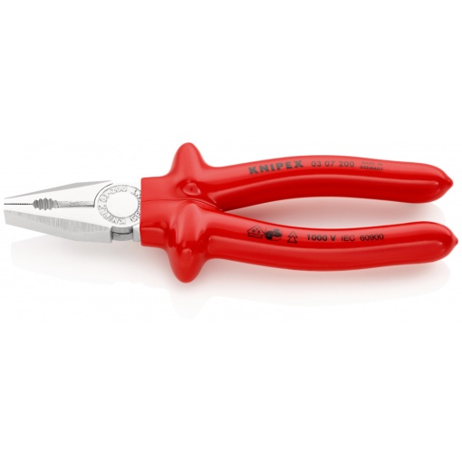 KNIPEX 03 07 200 Patent combinat izolat prin imersie, testat de VDE cromat 200 mm