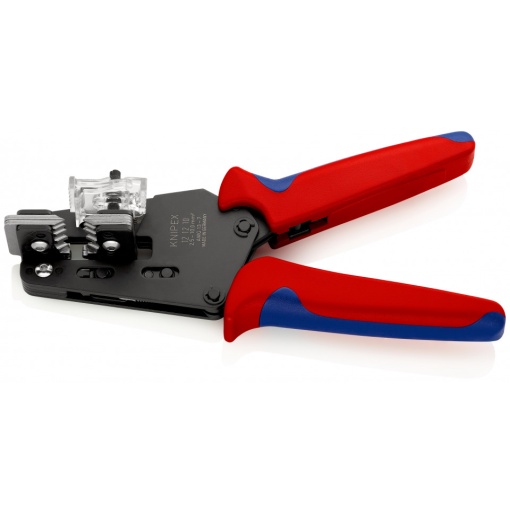 KNIPEX 12 12 10 clește de precizie dezizolator cu cuţite profilate cu manşoane multicomponent brunat 195 mm
