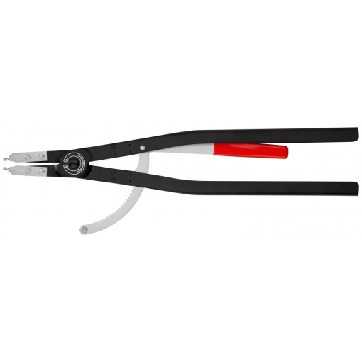 KNIPEX 44 10 J6 clește pentru inele de siguranță pentru inele interioare cu alezaje vopsit electrostatic în negru 580 mm