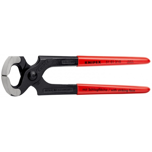 KNIPEX 51 01 210 Clește-ciocan acoperite cu plastic vopsit negru 210 mm