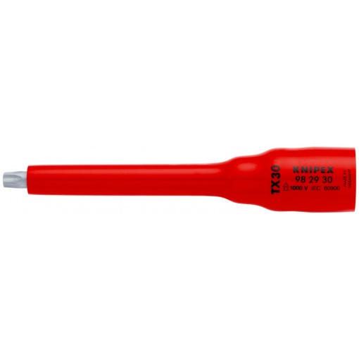 KNIPEX 98 29 30 adaos pentru cheie tubulară (bihexagonal) pentru TX30 123 mm
