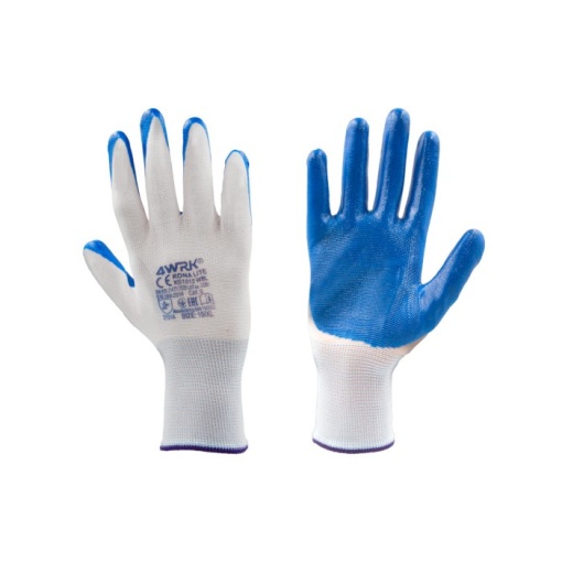 Manusi de lucru 4WRK KRONA/KONA LITE XKS1012 WBL, poliester, nitril, XL