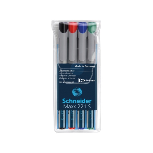 Marker OHP S fin nepermanent Schneider 4/set 221 0.4 mm