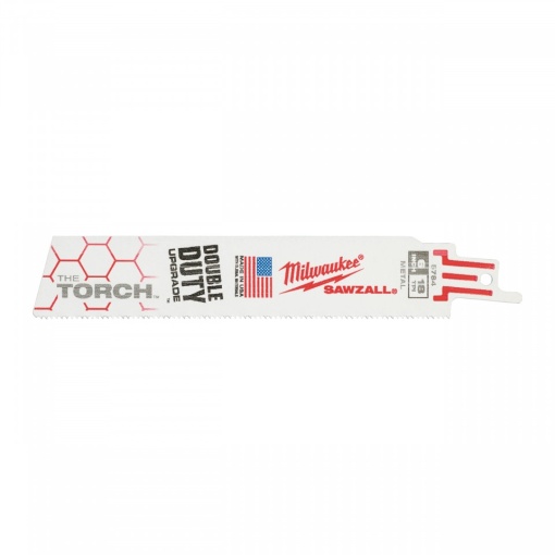 Metal: Pânze Heavy Duty TORCH™ pentru lucrări de demolare Milwaukee TORCH 150 x 18 Tpi - 5 bucati