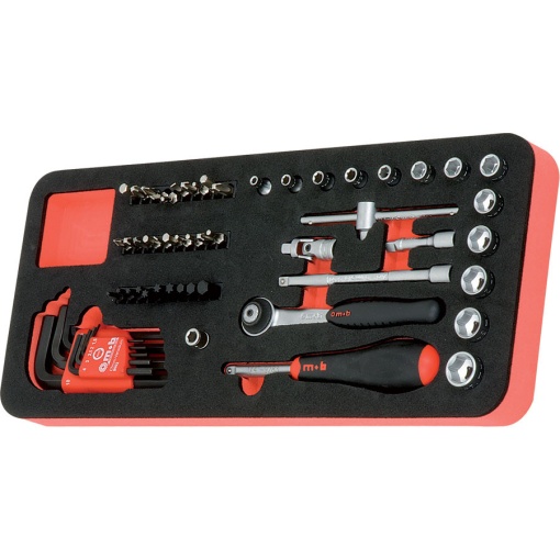 Modul 60 scule MOB OSC cu 60 capete tubulare si accesorii 1/4” DH