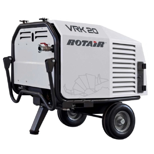Motocompresor ROTAIR VRK 16 AE presiune 6 bar debit 1600 l/min motor Honda GX 630 20.8 cp