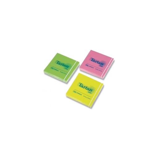 Notes adeziv Tartan Neon 76 x 76 mm