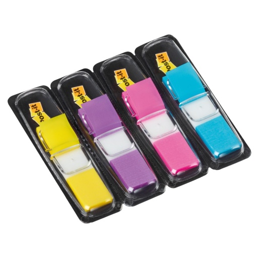 PageMarker 12 x 43 mm 140 file neon Post-it 4 culori/set