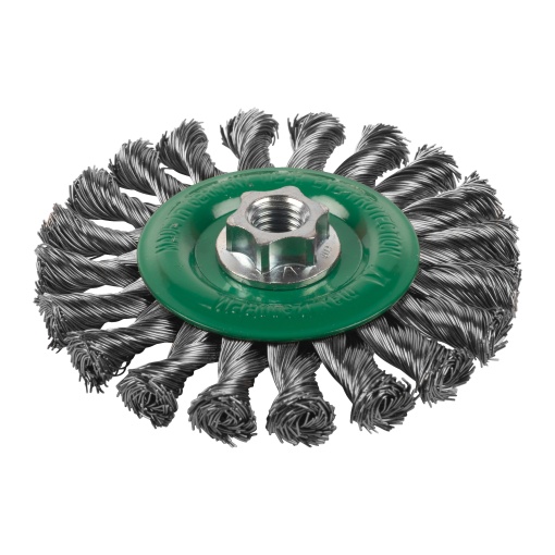 Perie rotunda rasucita Milwaukee M14, 115x14mm, inox, 0.5mm