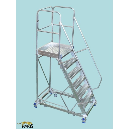 Platforma mobila RARIS, aluminiu, la 60°, cu sistem de ridicare coborare, Gmax=200 kg, tip PNR60