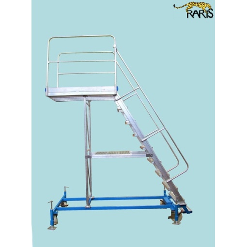 Platforma RARIS la 60°, mobila, baza otel, structura aluminiu, in consola, cu baza extinsa, tip PBS