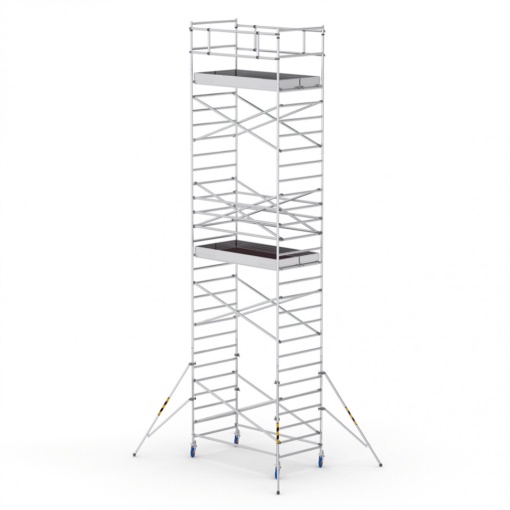 ProTUBE L10 Schela mobila profesionala din aluminiu H lucru 9,8m, podina 120 x 240 cm