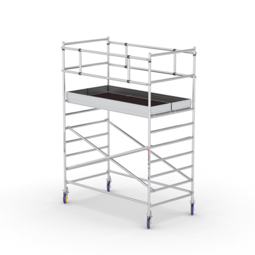 ProTUBE L4 Schela mobila profesionala din aluminiu H lucru 4,1m, podina 120 x 240 cm