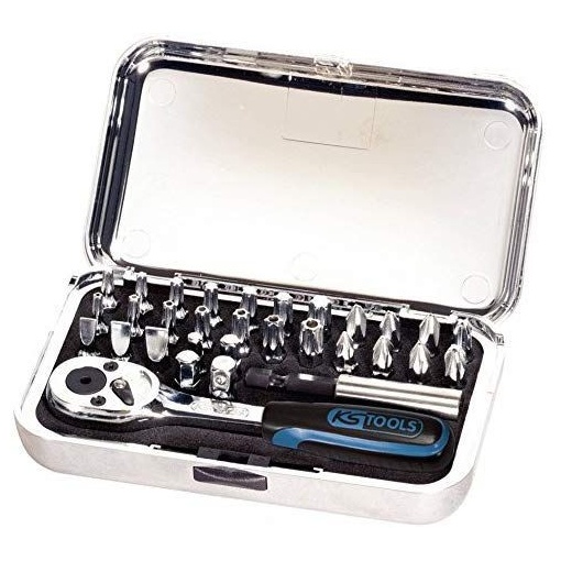 Set 31 piese KS TOOLS biti plus clichet 1/4"