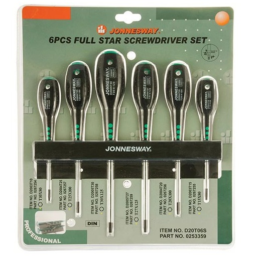 Set 6 piese Jonnesway surubelnita Torx T10-T30