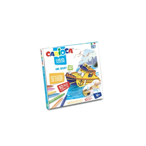 Set creativ Create & Color Mr. Boat 3D Carioca