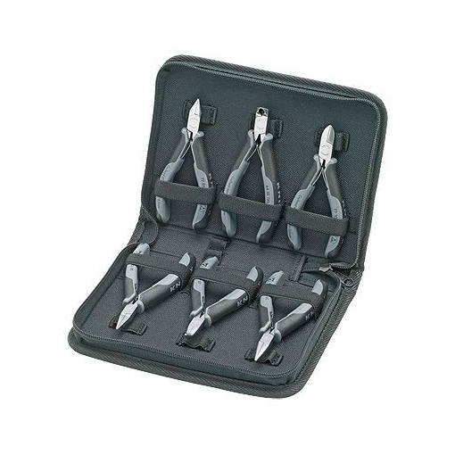 Set cu Cleşti ESD Knipex pentru Electronică, 6 piese